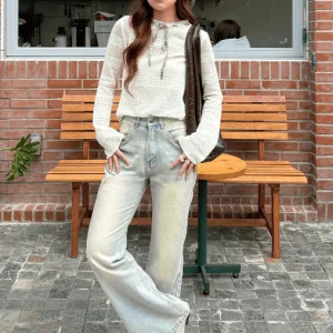 Quần Jean Wash Ống Loe